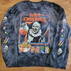 Art Crispies Terrifier Graphic Tee Crewneck Sweater - Big Extra Large
